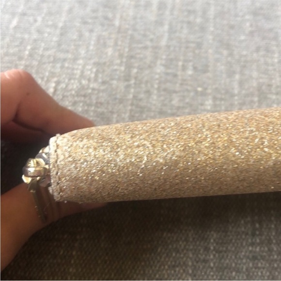 Kate Spade Full Size Gold Glitter Zippered Wallet. - Picture 8 of 12